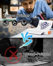 Load image into Gallery viewer, Phomemo Tattoo Stencil Printer, M08F Bluetooth Tattoo Printer for Tattoo Studios, Tattoo Artists, Portable Tattoo Transfer Printer Compatible with Phone &amp; PC, with Case &amp; Tattoo Transfer Paper
