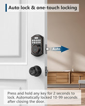 Load image into Gallery viewer, TEEHO TE001 Keyless Entry Door Lock with Keypad - Smart Deadbolt Lock for Front Door with 2 Keys - Auto Lock - Easy Installation - Oil-Rubbed Bronze
