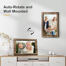 Load image into Gallery viewer, WiFi Digital Picture Frame, 10.1 Inch Smart Digital Photo Frame with 16GB Storage, Wall Mountable Auto-Rotate Electronic Frames Sharing Photo/Video via Frameo App
