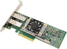 Load image into Gallery viewer, 10Gb PCI-E Network Card Dual SFP Port NIC Network Card PCIe Ethernet Adapter with Cooling Fan Multifunction Express LAN Adapter for Server and Switching
