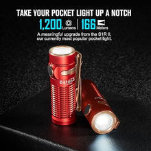 Load image into Gallery viewer, OLIGHT Baton3 1200 Lumens Ultra-Compact Rechargeable EDC Flashlight, Powered by Rechargeable Battery for Household Search, Outdoor Camping, Hiking and Mountaineering (Red)
