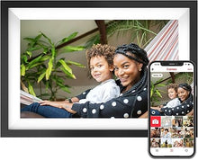 Load image into Gallery viewer, Frameo Digital Picture Frame with 32GB Storage, 10.1 inch Smart WiFi Digital Photo Frame Electronic HD IPS Touch Screen, Auto-Rotate, Wall Mountable, Share Photos/Videos, Send Best Wishes via Free App
