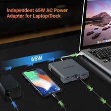 Load image into Gallery viewer, USB C Docking Station Dual Monitor 2 HDMI with Power Supply for Dell/HP/Lenovo/Surface Laptops,16 in 1 Laptop Docking Station with 4k/60Hz Displayport, Ethernet, SD/TF,8 USB C/A Ports
