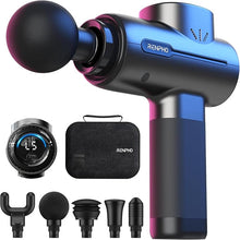 Load image into Gallery viewer, RENPHO Massage Gun Deep Tissue Muscle Percussion Massage Gun, Christmas Gifts, FSA and HSA Eligible Powerful Portable Back Massager Gun for Athletes, Handheld Back Massagers, Carry Case, Active
