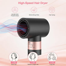Load image into Gallery viewer, Nimmu Hair Dryer Brush with 120,000 RPM High-Speed Negative Ionic Blow Dryer Brush Fast Drying, Multi Hair Styler Curlers, Professional Hot Air Styler for Curling Volumizing Straightening Styling
