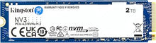 Load image into Gallery viewer, Kingston NV3 2TB M.2 2280 NVMe SSD | PCIe 4.0 Gen 4x4 | Up to 6000 MB/s | SNV3S/2000G
