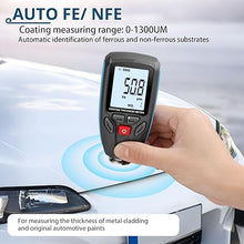 Load image into Gallery viewer, Automotive Paint Depth Gauge,Digital Coating Thickness Tester for Iron Aluminum,Dual Technology,Non-Destructive for Car,Boat,Metal Foil,Furniture Accurate Fe/NF Measurement with Large Display
