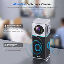 Load image into Gallery viewer, NexiGo N3000 4K Portable Video Conference Camera, Zoom Certified, AI Webcam with Speaker and Microphone, Auto-Framing, Noise Cancellation, 4-Mic Array, 48kHz, Video Audio System for Zoom/Teams/Webex
