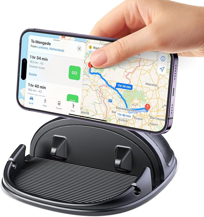 Beeasy Car Phone Holder, Dashboard Phone Holder for Car Anti-Slip Silicone Car Pad Phone Mount, Hands Free Phone Stand Compatible with iPhone, Samsung, Android Smartphones, GPS Navigation Devices