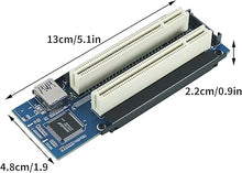 Load image into Gallery viewer, PCIe to PCI Adapter Card,PCI Express x1 to PCI Converter,PCI-e Extender Card with USB3.0 Cable for Desktop Sound Card
