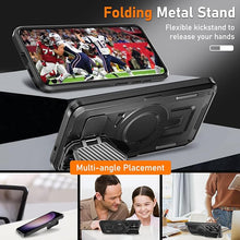 Load image into Gallery viewer, for Samsung Galaxy S25 Case with Screen Protector 6.2-Inch,[Compatible with Magsafe][Adjustable Camera Cover Stand] Military-Grade Protection Shockproof Protective Magnetic Case-Black
