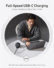 Load image into Gallery viewer, Anker MagGo Magnetic Charging Station, Qi2 Certified 15W Ultra-Fast MagSafe Wireless Charger for iPhone 15/14/13, 8-in-1 Power Strip with 3 AC and 4 USB Desktop Charger for MacBook and More
