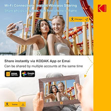 Load image into Gallery viewer, KODAK 8Inch WiFi Digital Picture Frame, 1280x 800 IPS HD Touchscreen Digital Photo Frame with 32GB Storage, Easy Setup to Share Photos or Videos Instantly from Anywhere(Khaki-WiFi)
