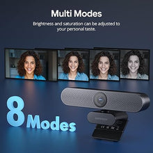 Load image into Gallery viewer, DEPSTECH 4K Webcam with Remote Control, Ultra HD Webcam with Microphones, Noise-Canceling, AutoFocus, Low-Light Correction, Privacy Cover, Web Camera for PC/Mac/Laptop/Desktop/Zoom/Teams
