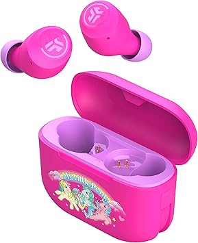 JLab Go Air Pop True Wireless Bluetooth Earbuds & Charging Case, My Little Pony, Dual Connect, IPX4 Sweat Resistance, Bluetooth 5 Connection, 3 EQ Sound Settings Signature, Balanced, Bass Boost