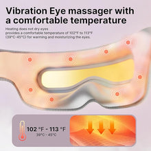 Load image into Gallery viewer, Lightest Electric Eye Massager with Heat and Cooling Compress for Eye Relaxation, Gifts for Women &amp; Men, Lightweight &amp; Foldable, Easy to Carry?Easy to Use &amp; Clean, for Home, Office, Trip
