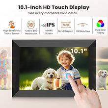 Load image into Gallery viewer, FANGOR 10.1 Inch WiFi Digital Picture Frame 1280x800 HD IPS Touch Screen, Electronic Smart Photo Frame with 32GB Storage, Auto-Rotate, Instantly Share Photos/Videos via Uhale App from Anywhere
