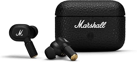 Marshall Motif II True Wireless Active Noise-Canceling Earbuds Headphones, Black