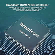 Load image into Gallery viewer, 10Gb Dual SFP+ NIC PCI-E Network Card with Broadcom BCM57810S Chip, PCI-E X 8, PCI Express LAN Adapter Card Support Windows Server/Windows/Linux/VMware
