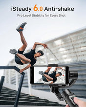 Load image into Gallery viewer, Hohem iSteady Mobile Plus Gimbal Stabilizer for Smartphone, 3-Axis Phone Gimbal for Android and iPhone 15,14,13 PRO, Stabilizer for Video Recording with Face/Object Tracking, 600 °Auto Rotation
