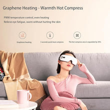 Load image into Gallery viewer, Eye Massager with Heat and Massage Vibration Function, Migraine Eye Massager, Eye Cover Massage, Used to Relieve Eye Discomfort, Improve Sleep and Relieve Fatigue?White?
