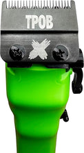 Load image into Gallery viewer, TPOB Slime 2 Barber Hair Clippers for Men 6800 RPM with Matte Green Case and X Fade Blade
