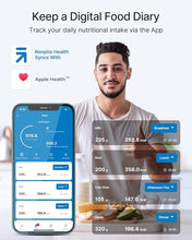 Load image into Gallery viewer, RENPHO Smart Food Kitchen Scale, Food Weight Scale with Nutritional Calculator, Digital Food Scale Grams and Ounces for Weight Loss, Calorie, Macro and Cooking, Stainless Steel
