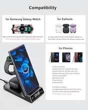 Load image into Gallery viewer, Charging Station for Samsung S24 Ultra, SwanScout 703S, Wireless Charger for Samsung Galaxy S24+/S24/S23 Ultra/S23/S22/Note 20, Galaxy Watch Ultra/7/6/5/4, Galaxy Buds 3 Pro/3/2 Pro (for Travel)
