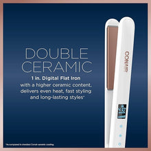 Load image into Gallery viewer, Conair Double Ceramic Flat Iron, 1-inch Digital Flat Iron
