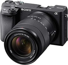 Load image into Gallery viewer, Sony Alpha a6400 Mirrorless Camera: Compact APS-C Interchangeable Lens Digital Camera with Real-Time Eye Auto Focus, 4K Video, Flip Screen &amp; 18-135mm - E Mount Compatible Cameras ILCE-6400M/B
