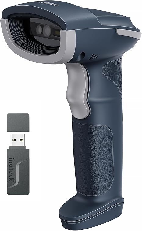 Inateck QR Code Scanner, 2D Wireless Barcode Scanner, 3 in 1 Barcode Reader, Screen Scanning, BCST-55