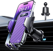 Load image into Gallery viewer, VANMASS Car Phone Holder Mount 2024 Upgraded [Patent Steel-Hook] Car Vent Phone Mount Clip Military-Grade Shockproof Cell Phone Car Mount Handsfree Truck Stand Vent Cradle for iPhone 15 Android,Purple
