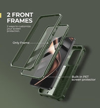 Load image into Gallery viewer, Dexnor for Samsung Galaxy S25 Case with Built-in Slide Camera Cover &amp; Screen Protector &amp; Kickstand,Heavy-Duty Shockproof Rugged Case Full-Body Bumper Protective Cover for Galaxy S25(2025),Army Green
