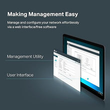 Load image into Gallery viewer, TP-Link 16 Port Gigabit Switch Easy Smart Managed Plug &amp; Play Desktop/Rackmount Sturdy Metal w/ Shielded Ports Support QoS, Vlan, IGMP &amp; Link Aggregation (TL-SG1016DE),Black
