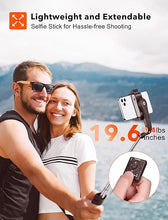 Load image into Gallery viewer, hohem iSteady Q Gimbal Stabilizer for Smartphone, 1 Axis Selfie Stick Tripod with Face Tracking, 360° Rotation, 4 in 1 Portable Phone Tripod w/Extendable Stick for iPhone 14/Android Video Recording
