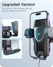 Load image into Gallery viewer, APPS2Car Car Phone Holder Mount Gooseneck Dashboard Windshield Suction Cup Phone Mount Anti-Shake Stabilizer Phone Car Cradle Compatible with All Cellphones &amp; Thick Phone Case-H3S Carbon Fiber Style
