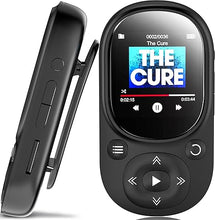 Load image into Gallery viewer, 64GB MP3 Player with Bluetooth 5.2,HiFi Music MP3 Player with Clip, Portable MP3 Player with 1.5&quot; Screen/Pedometer for Sports,Running, Earphone Included,Ideal Gift
