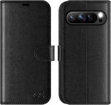 Load image into Gallery viewer, OCASE Compatible with Google Pixel 9 Pro XL Wallet Case, PU Leather Flip Folio Case with Card Holders RFID Blocking Kickstand [Shockproof TPU Inner Shell] Phone Cover 2024, Black
