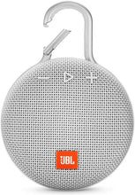 Load image into Gallery viewer, JBL Clip 3, Steel White - Waterproof, Durable &amp; Portable Bluetooth Speaker - Up to 10 Hours of Play - Includes Noise-Cancelling Speakerphone &amp; Wireless Streaming
