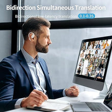 Load image into Gallery viewer, Language Translator Earbuds, Two Way Real time Translation Device in 150 Languages, Bluetooth &amp; APP for Travel, Business, and Learning (White)
