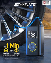 Load image into Gallery viewer, Fanttik X9 Pro Portable Tire Inflator for Compact Car, 1Min Fast Inflate Electric Bike Pump with Digital Tire Pressure Gauge, 150PSI Air Compressor for Electric Bikes, Motorcycle, Ball

