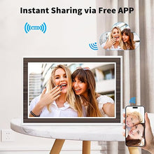 Load image into Gallery viewer, Digital Picture Frame Digital Photo Frame WiFi 10.1 Inch IPS Touch Screen, 16GB Storage, Auto Rotate,Share Photos and Videos via Uhale App from Anywhere
