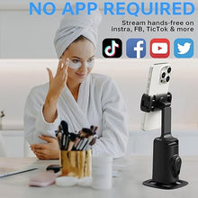 Load image into Gallery viewer, Auto Face Tracking Tripod, 360° Rotation Face Body Phone Camera Mount Gesture Control, No App, Smart Shooting Holder with 1200mAh Rechargeable Battery, Tiktok Trend Items, Content Creator Essentials

