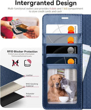 Load image into Gallery viewer, OCASE Compatible with Galaxy S25 Ultra Wallet Case, PU Leather Flip Folio Case with Card Holders RFID Blocking Kickstand [Shockproof TPU Inner Shell] Protective Phone Cover 6.9 Inch 2025, Blue
