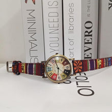 Load image into Gallery viewer, Gosasa Creative Multicolor Watch for Women Woven Strap Fashion Rainbow Pattern Women's Watches Boho Hippie Watch Casual Style Wonderful Ladies Gift
