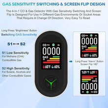 Load image into Gallery viewer, New Upgraded Plug-in Carbon Monoxide &amp; Natural Gas Detector with Screen Flip, 4-in-1 Combination CO &amp; Gas Detector with Temp/Humidity Sensor, CO, Propane, LPG, Explosive Gas Alarm (2-Pack)
