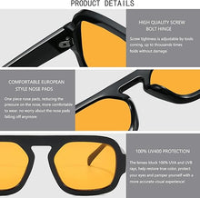 Load image into Gallery viewer, MUNSADE Trendy Square Aviator Sunglasses for Women Flat Top Designer Stylish Frame Sun Glasses Vintage Shades
