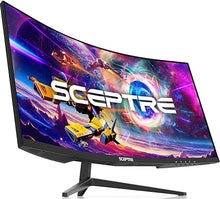 Load image into Gallery viewer, Sceptre 30-inch Curved Gaming Monitor 21:9 2560x1080 Ultra Wide/ Slim HDMI DisplayPort up to 200Hz Build-in Speakers, Metal Black (C305B-200UN1)
