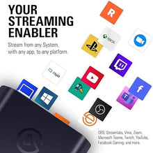 Load image into Gallery viewer, Elgato HD60 X - Stream and record in 1080p60 HDR10 or 4K30 with ultra-low latency on PS5, PS4/Pro, Xbox Series X/S, Xbox One X/S, in OBS and more, works with PC and Mac
