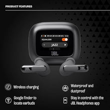 Load image into Gallery viewer, JBL Live Beam 3 - True Wireless Noise-Cancelling Closed-Stick Earbuds, 48Hrs Total Playback, Wireless Charging, 6 Mics for Perfect Calls, Multi-Point Connection, IP55 Waterproof and dustproof (Black)
